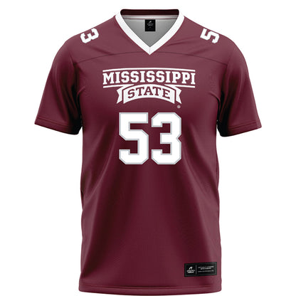 Mississippi State - NCAA Football : Brennan Smith - Maroon Football Jersey-0