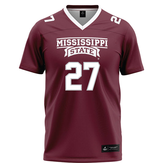 Mississippi State - NCAA Football : Jykeveous Hibbler - Maroon Football Jersey-0