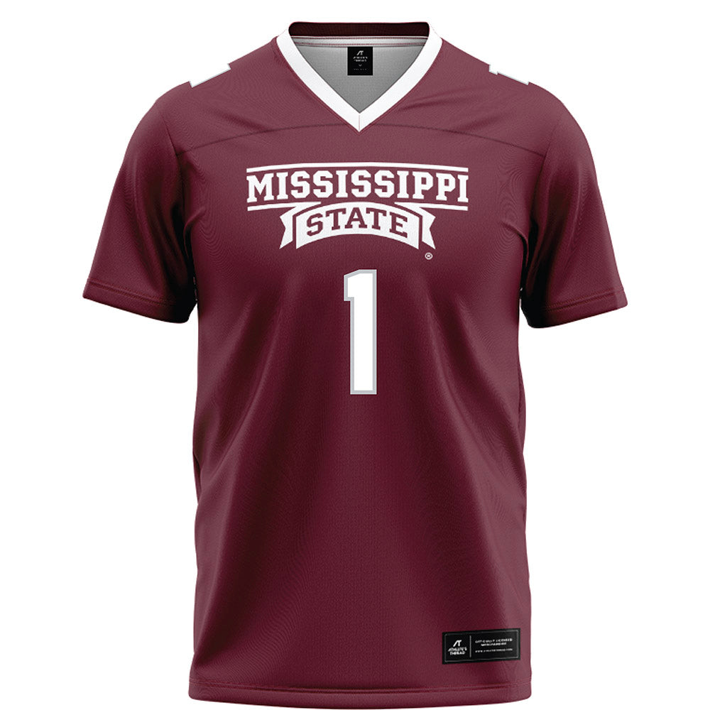 Mississippi State - NCAA Football : Kelley Jones - Maroon Football Jersey-0