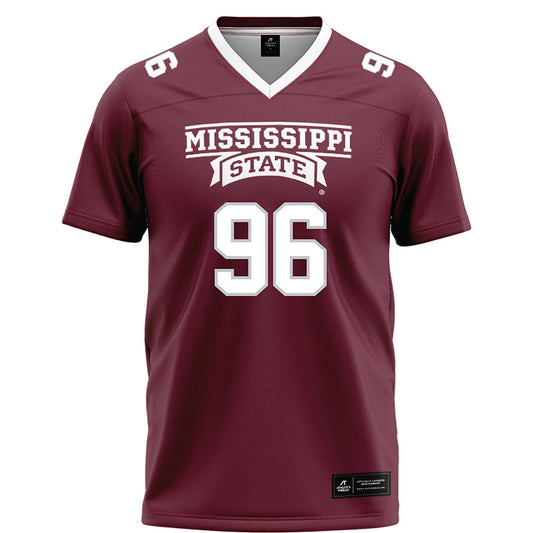 Mississippi State - NCAA Football : John Nelson - Maroon Football Jersey-0