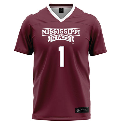 Mississippi State - NCAA Football : KaMario Taylor - Maroon Football Jersey-0