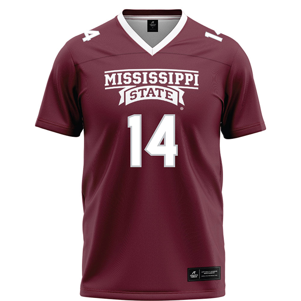 Mississippi State - NCAA Football : Gracen Harris - Maroon Football Jersey-0