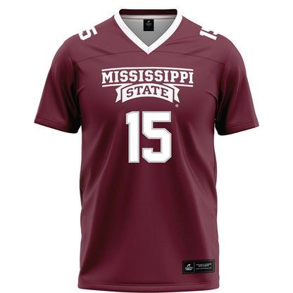 Mississippi State - NCAA Football : Parker Puckett - Maroon Football Jersey-0
