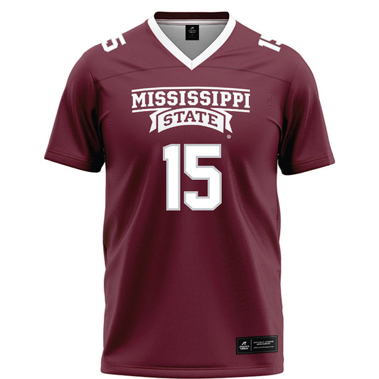 Mississippi State - NCAA Football : Parker Puckett - Maroon Football Jersey-0