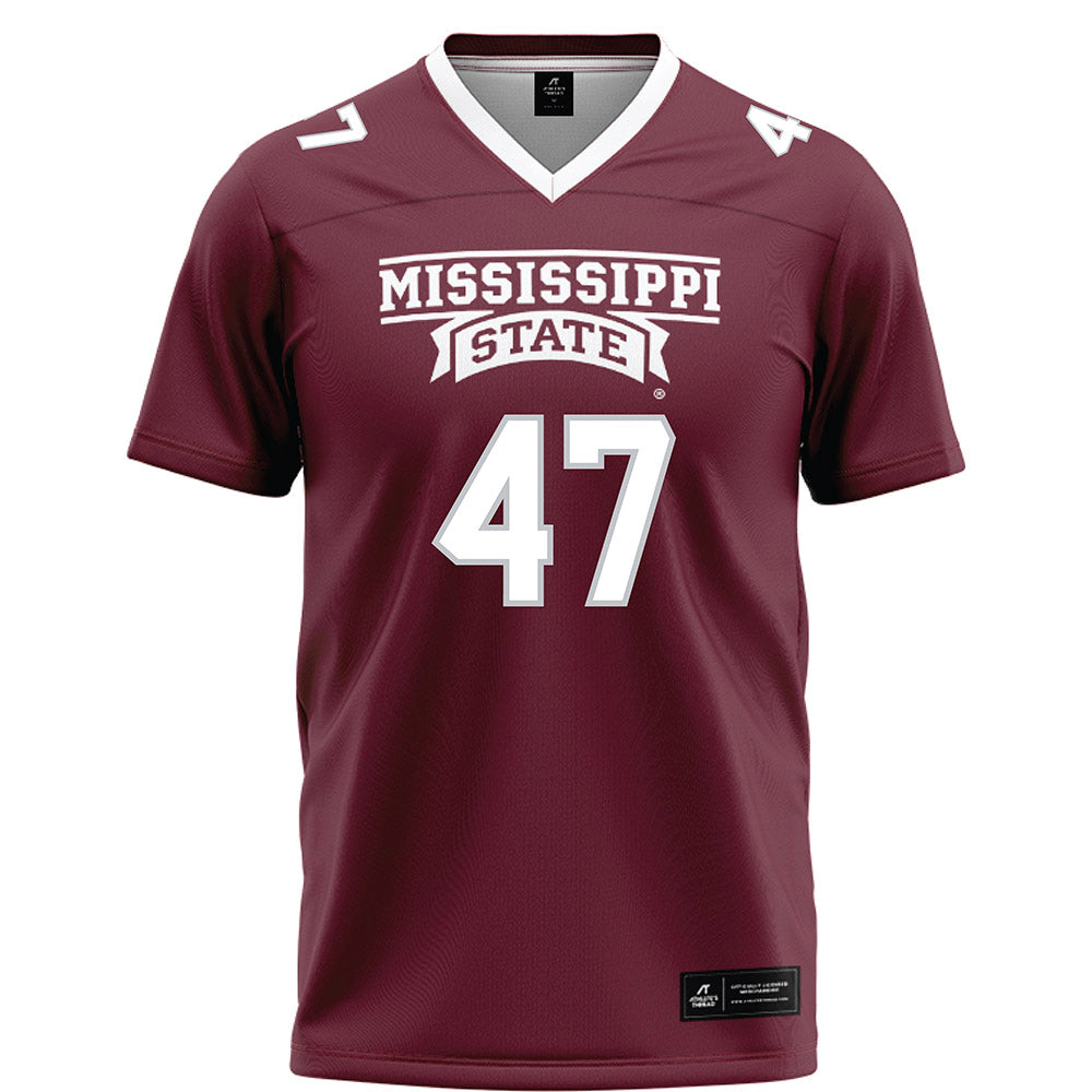 Mississippi State - NCAA Football : William Wilkinson - Maroon Football Jersey-0