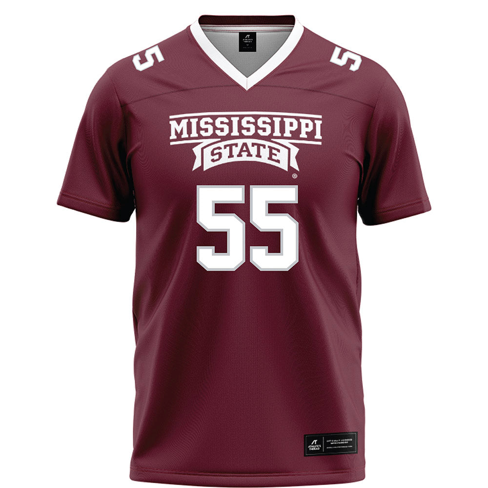 Mississippi State - NCAA Football : Jakheem Shumpert-Perkins - Maroon Football Jersey-0