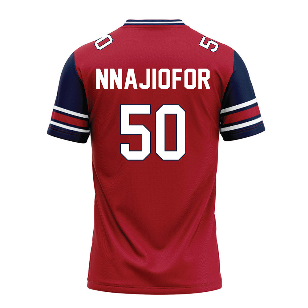 Liberty - NCAA Football : Esom Nnajiofor - Red Football Jersey