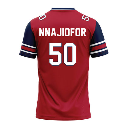 Liberty - NCAA Football : Esom Nnajiofor - Red Football Jersey