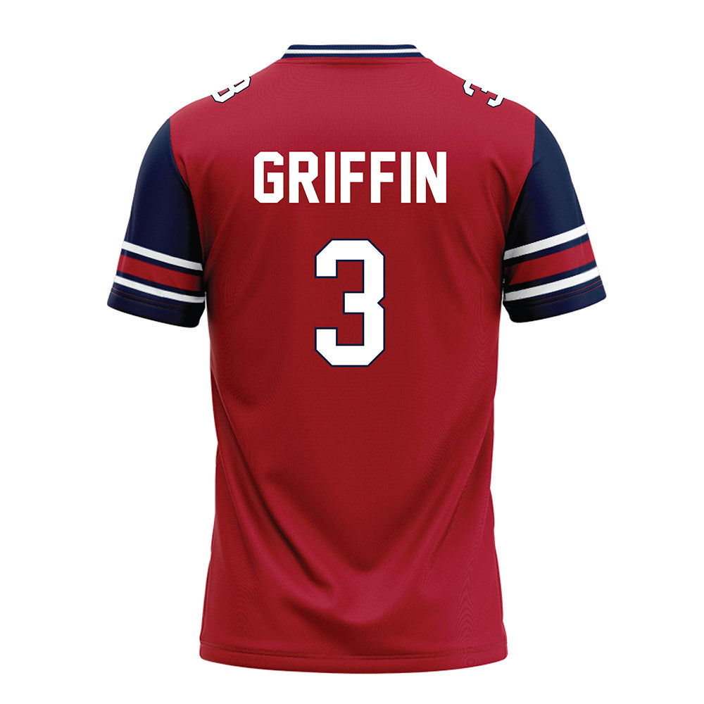 Liberty - NCAA Football : Eldric Griffin - Red Football Jersey-1