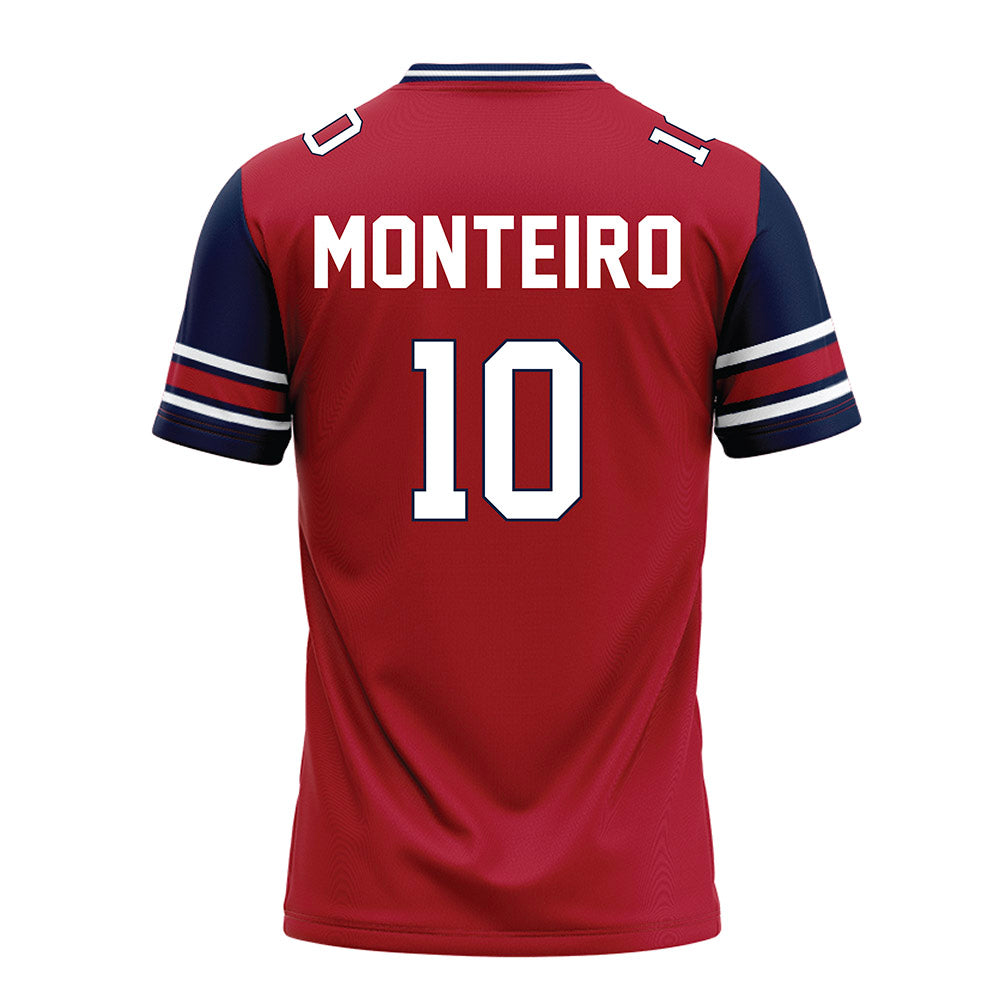 Liberty - NCAA Football : Jonathan Monteiro - Red Football Jersey-1