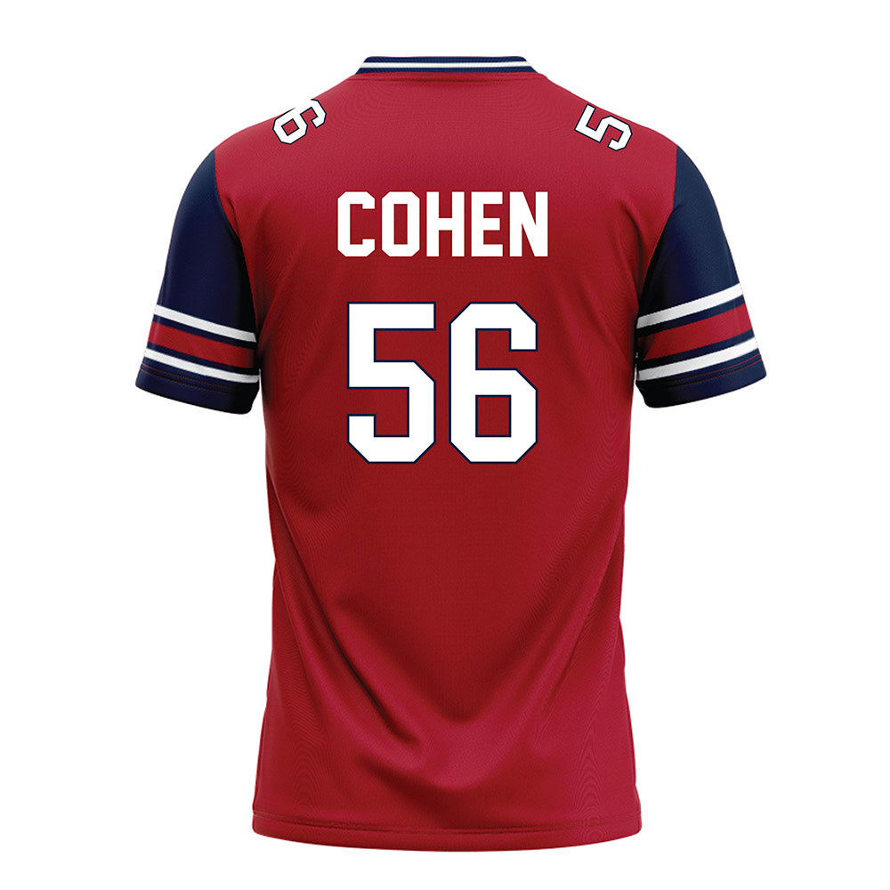 Liberty - NCAA Football : Samuel Cohen - Red Football Jersey-1