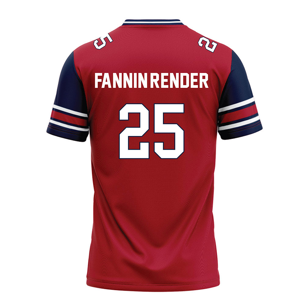 Liberty - NCAA Football : Malachi Fannin-Render - Red Football Jersey-1
