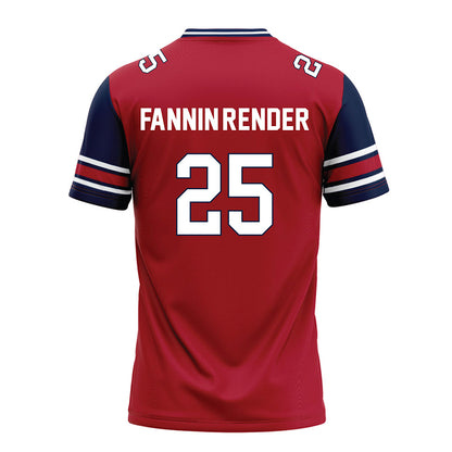 Liberty - NCAA Football : Malachi Fannin-Render - Red Football Jersey-1