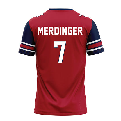 Liberty - NCAA Football : Michael Merdinger - Red Football Jersey-1