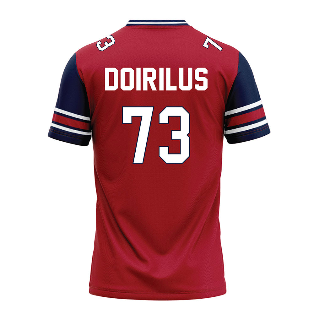 Liberty - NCAA Football : Curtis Doirilus - Red Football Jersey-1