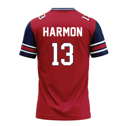 Liberty - NCAA Football : Damond Harmon - Red Football Jersey-1
