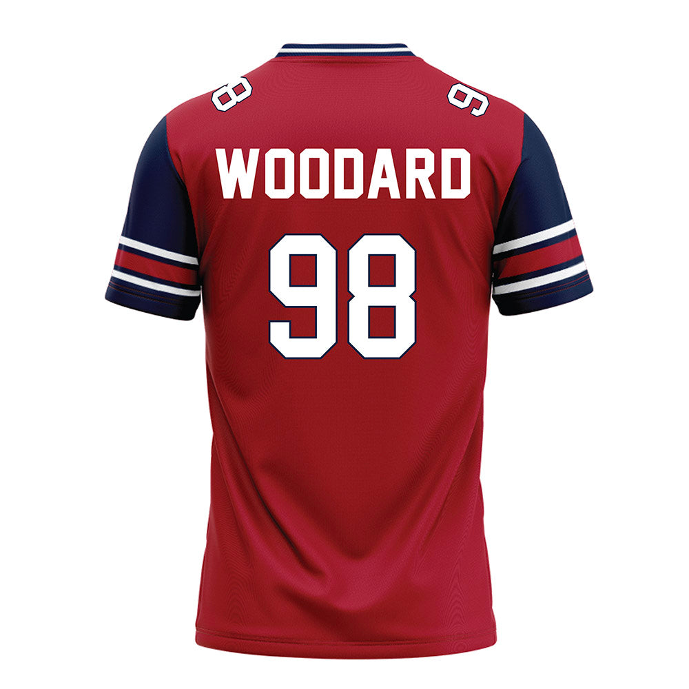 Liberty - NCAA Football : Weston Woodard - Red Football Jersey-1