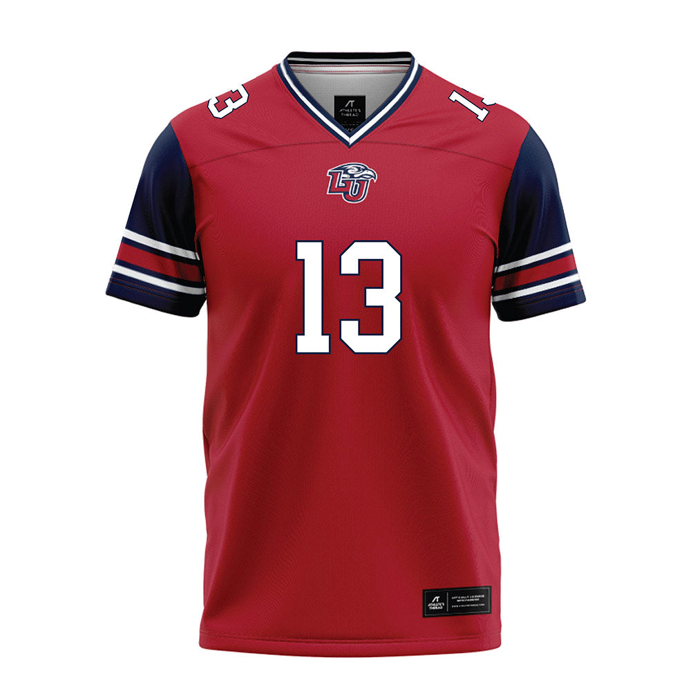 Liberty - NCAA Football : Damond Harmon - Red Football Jersey-0