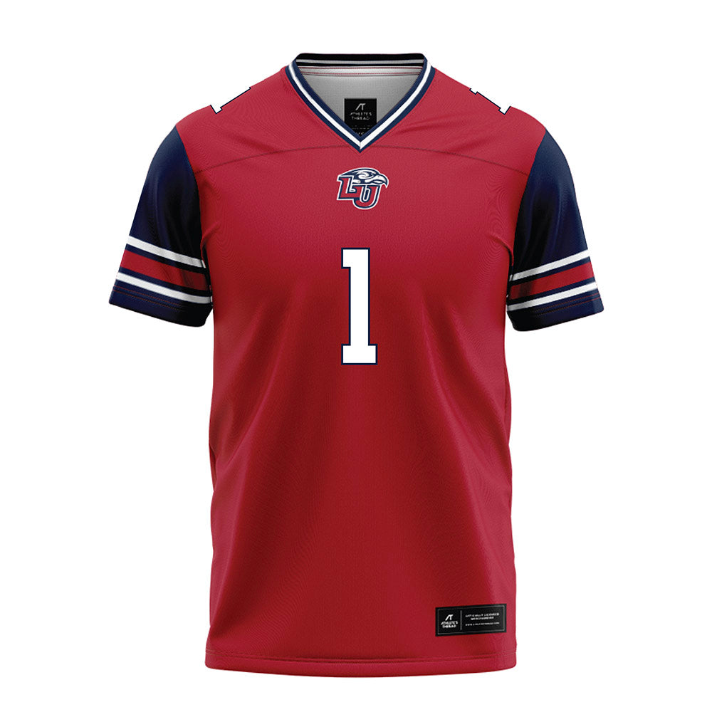 Liberty - NCAA Football : CJ Bazile Jr - Red Football Jersey-0