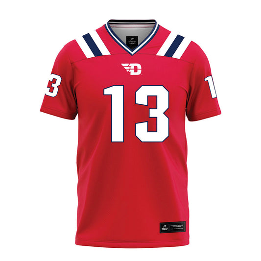 Dayton - NCAA Football : Pat McLaughlin - Red Football Jersey-0