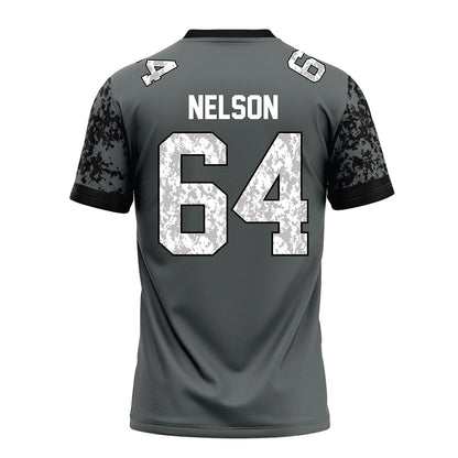 Towson - NCAA Football : Joden Nelson - Grey Football Jersey-1