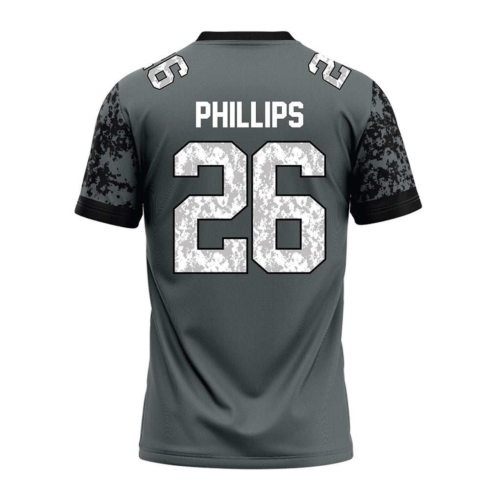 Towson - NCAA Football : Kahseim Phillips - Grey Football Jersey-1