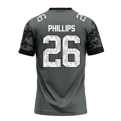 Towson - NCAA Football : Kahseim Phillips - Grey Football Jersey-1