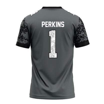 Towson - NCAA Football : Zay Perkins - Grey Football Jersey-1