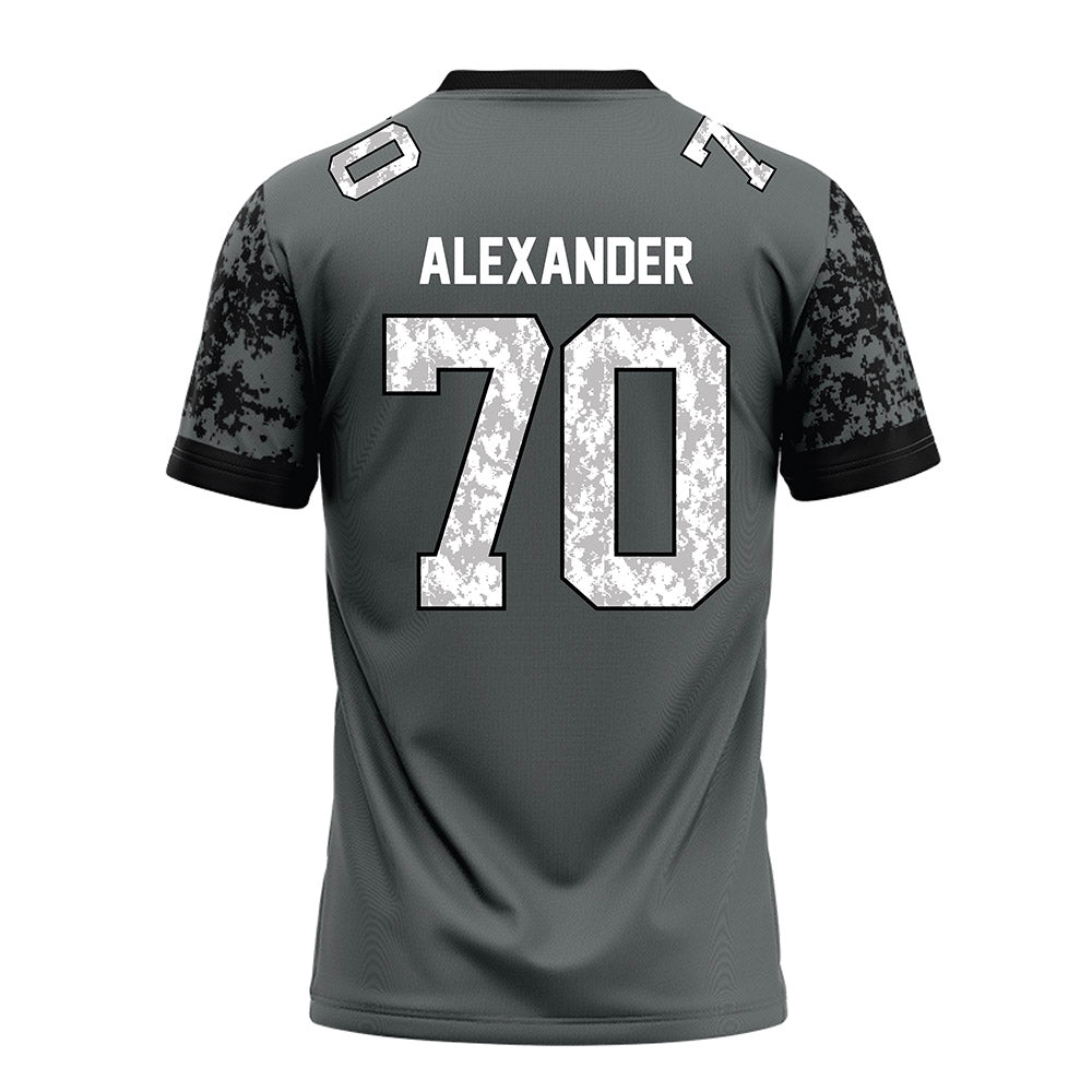 Towson - NCAA Football : T'Khi Alexander - Grey Football Jersey-1