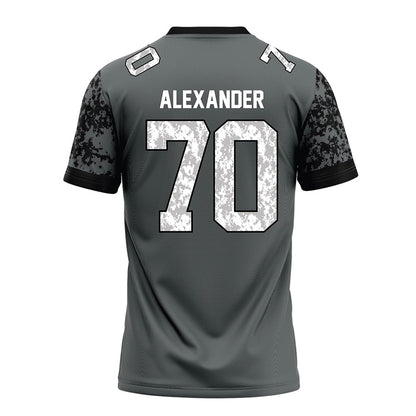 Towson - NCAA Football : T'Khi Alexander - Grey Football Jersey-1
