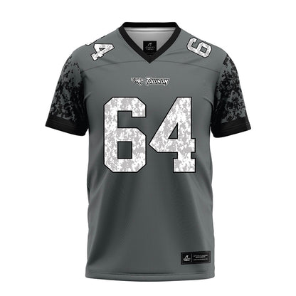 Towson - NCAA Football : Joden Nelson - Grey Football Jersey-0