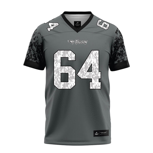 Towson - NCAA Football : Joden Nelson - Grey Football Jersey-0