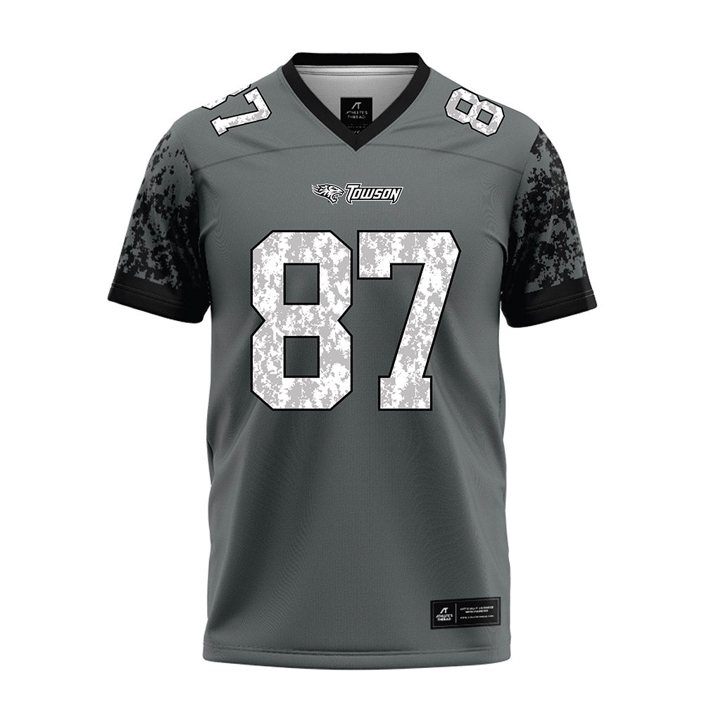 Towson - NCAA Football : Jordan Stallworth - Grey Football Jersey-0