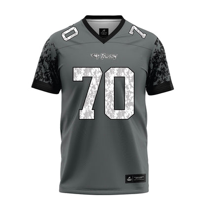 Towson - NCAA Football : T'Khi Alexander - Grey Football Jersey-0