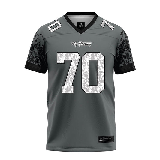 Towson - NCAA Football : T'Khi Alexander - Grey Football Jersey-0