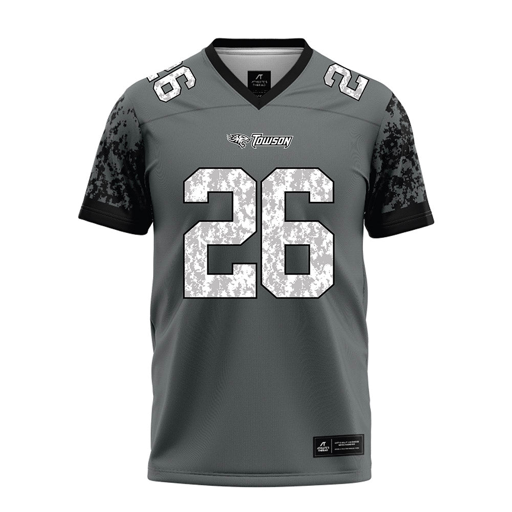 Towson - NCAA Football : Kahseim Phillips - Grey Football Jersey-0
