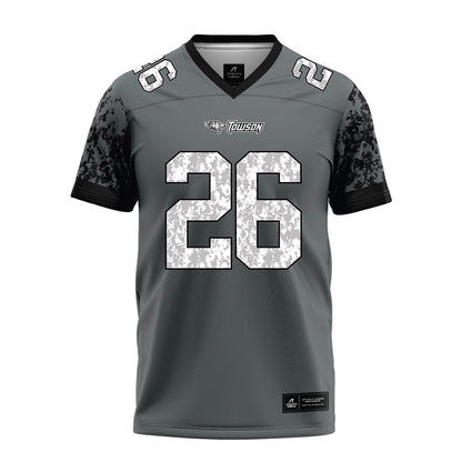 Towson - NCAA Football : Kahseim Phillips - Grey Football Jersey-0
