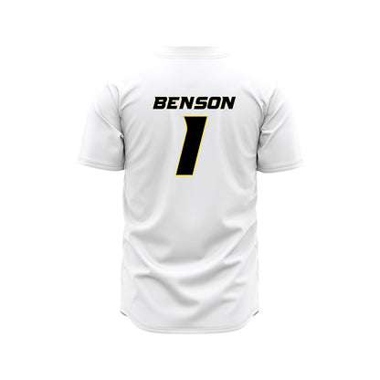 Missouri - NCAA Baseball : Cameron Benson - White Jersey-1