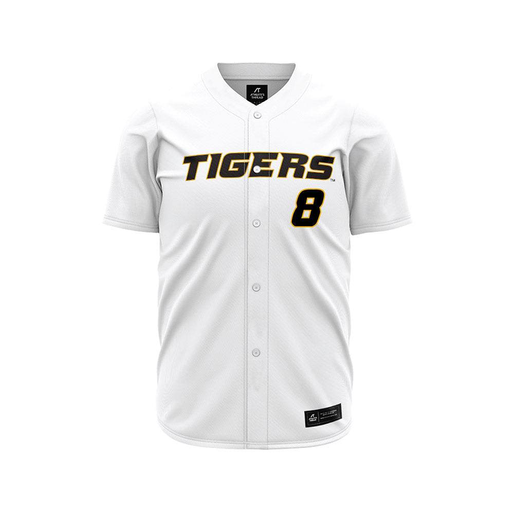 Missouri - NCAA Baseball : Tucker Moore - White Jersey