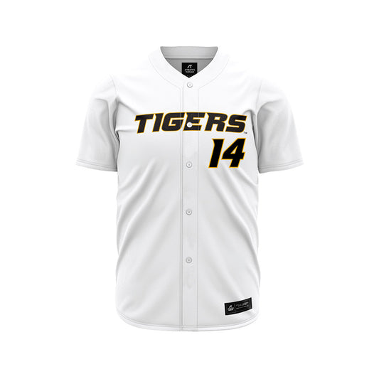 Missouri - NCAA Baseball : Isaiah Frost - White Jersey