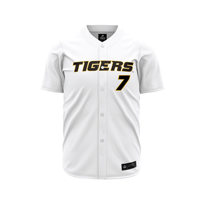 Missouri - NCAA Baseball : Kaden Peer - White Jersey-0