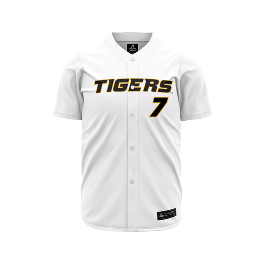 Missouri - NCAA Baseball : Kaden Peer - White Jersey-0