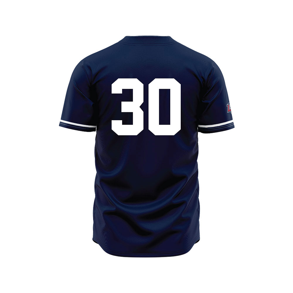 Liberty - NCAA Baseball : Joshua Campos - Navy Jersey-1