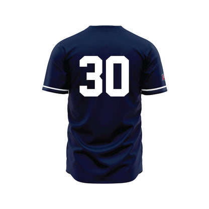 Liberty - NCAA Baseball : Joshua Campos - Navy Jersey-1