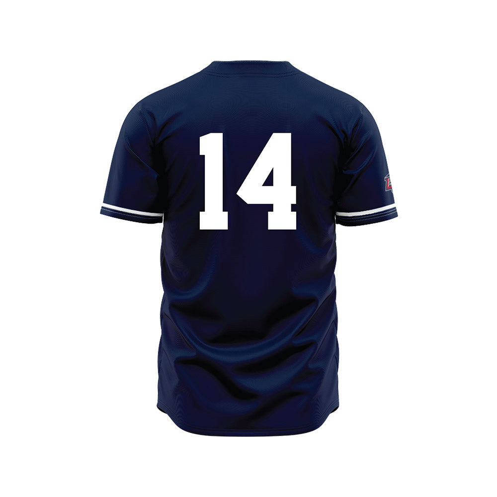 Liberty - NCAA Baseball : Peter Johnson - Navy Jersey-1