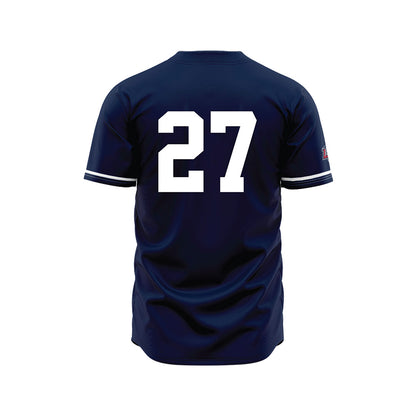 Liberty - NCAA Baseball : Tyler August - Navy Jersey-1