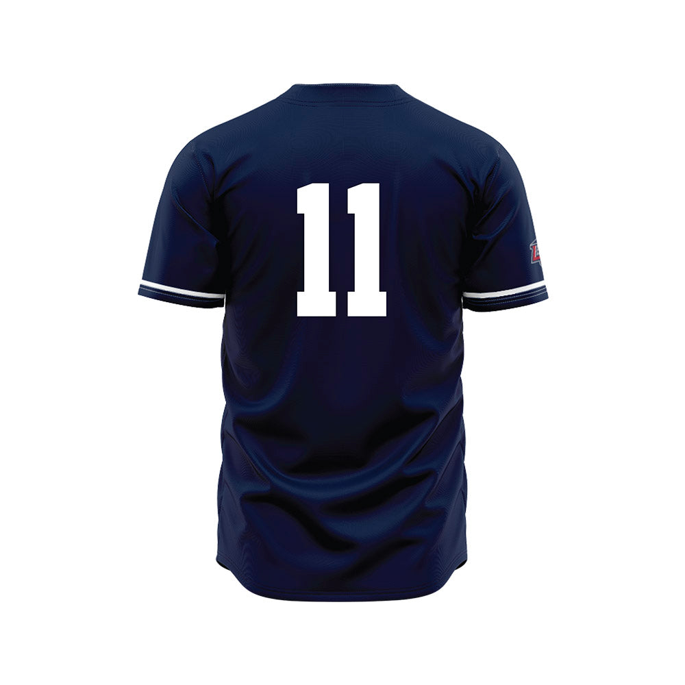 Liberty - NCAA Baseball : Xavier McCoury - Navy Jersey-1