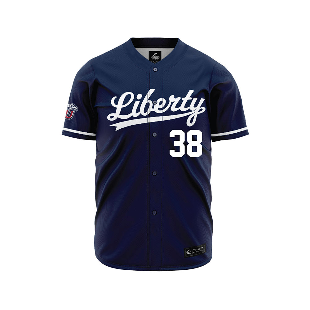 Liberty - NCAA Baseball : Brayden Hill - Navy Jersey-0