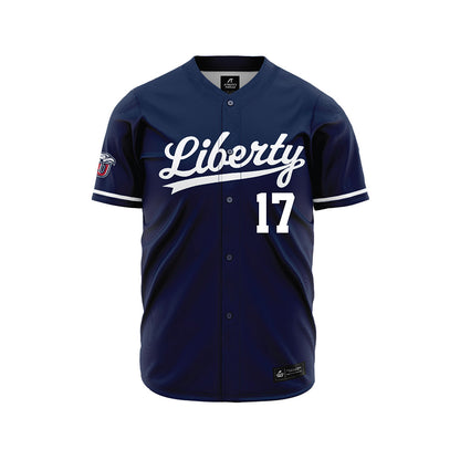 Liberty - NCAA Baseball : Nick Barone - Navy Jersey-0