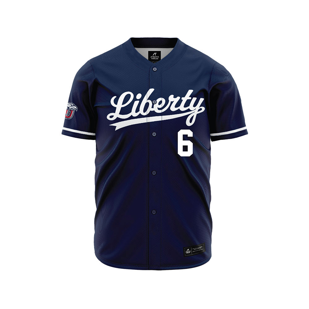 Liberty - NCAA Baseball : Landon Scilley - Navy Jersey-0